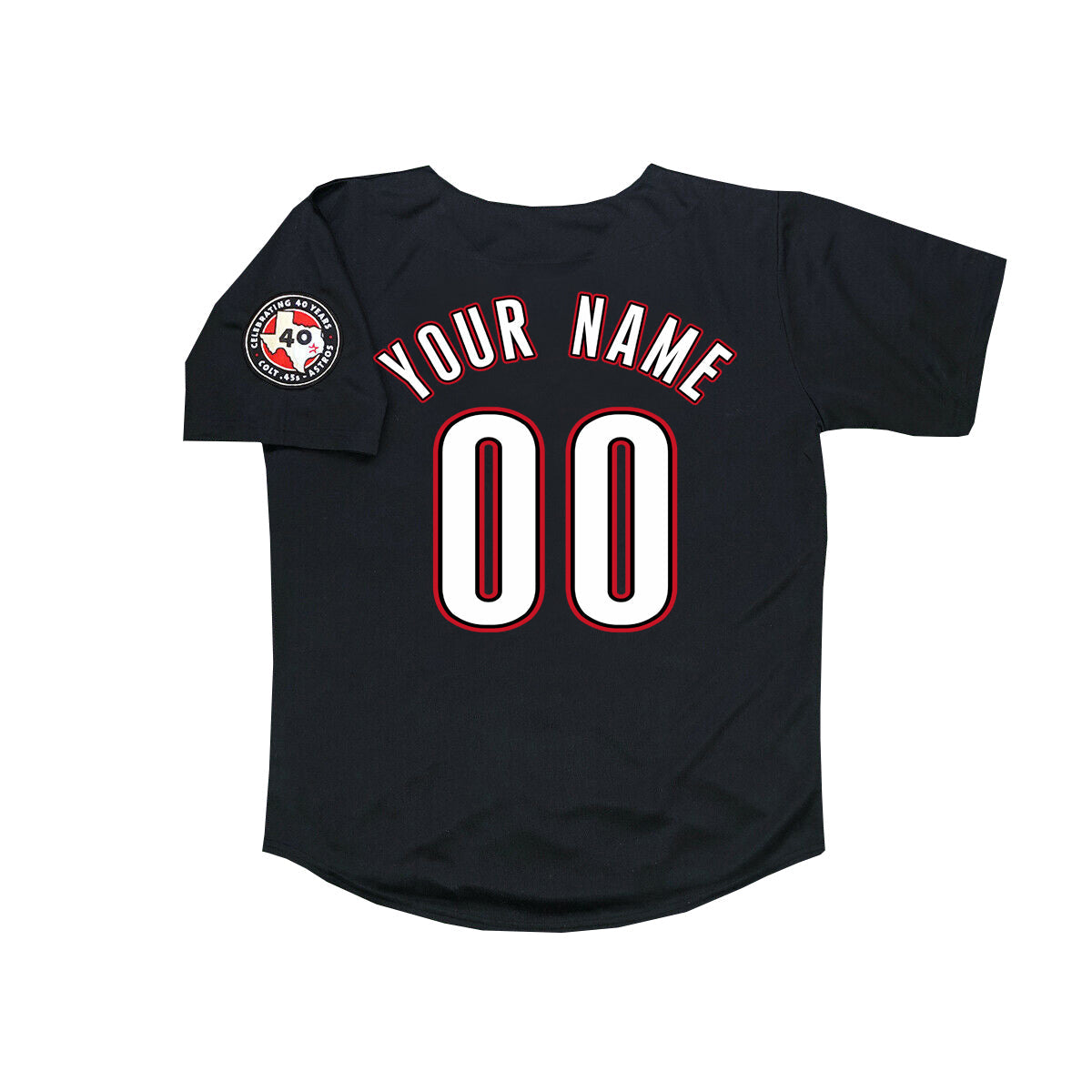 Custom Houston Astros 2012 Black Men's Jersey Stitched - Main View