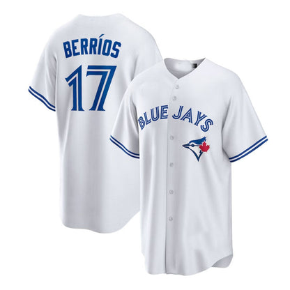 Toronto Blue Jays #17 Jose Berrios Home Replica Player Jersey - White Baseball Jerseys