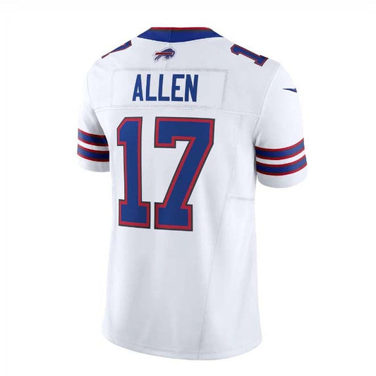 B.Bills #17 Josh Allen White Vapor F.U.S.E. Limited Jersey – Home American Football Jerseys - Main View