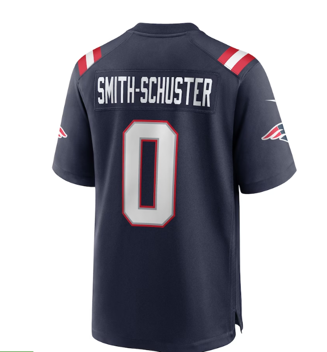 NE.Patriots #0 JuJu Smith-Schuster  Game Player Jersey - Navy Stitched American Football Jerseys - Main View