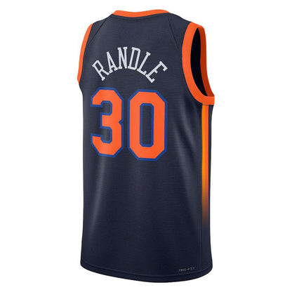 NY.Knicks #30 Julius Randle Jordan Brand 2022-23 Statement Edition Swingman Jersey Navy Stitched American Basketball Jersey - Main View