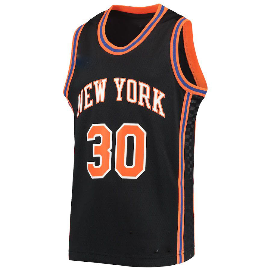 NY.Knicks #30 Julius Randle 2021-22 Swingman Jersey City Edition Navy Stitched American Basketball Jersey - Main View