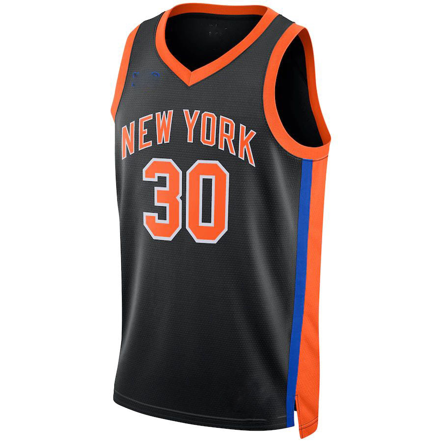 NY.Knicks #30 Julius Randle Unisex 2022-23 Swingman Jersey City Edition Navy Stitched American Basketball Jersey - Main View
