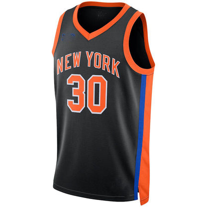 NY.Knicks #30 Julius Randle Unisex 2022-23 Swingman Jersey City Edition Navy Stitched American Basketball Jersey - Main View
