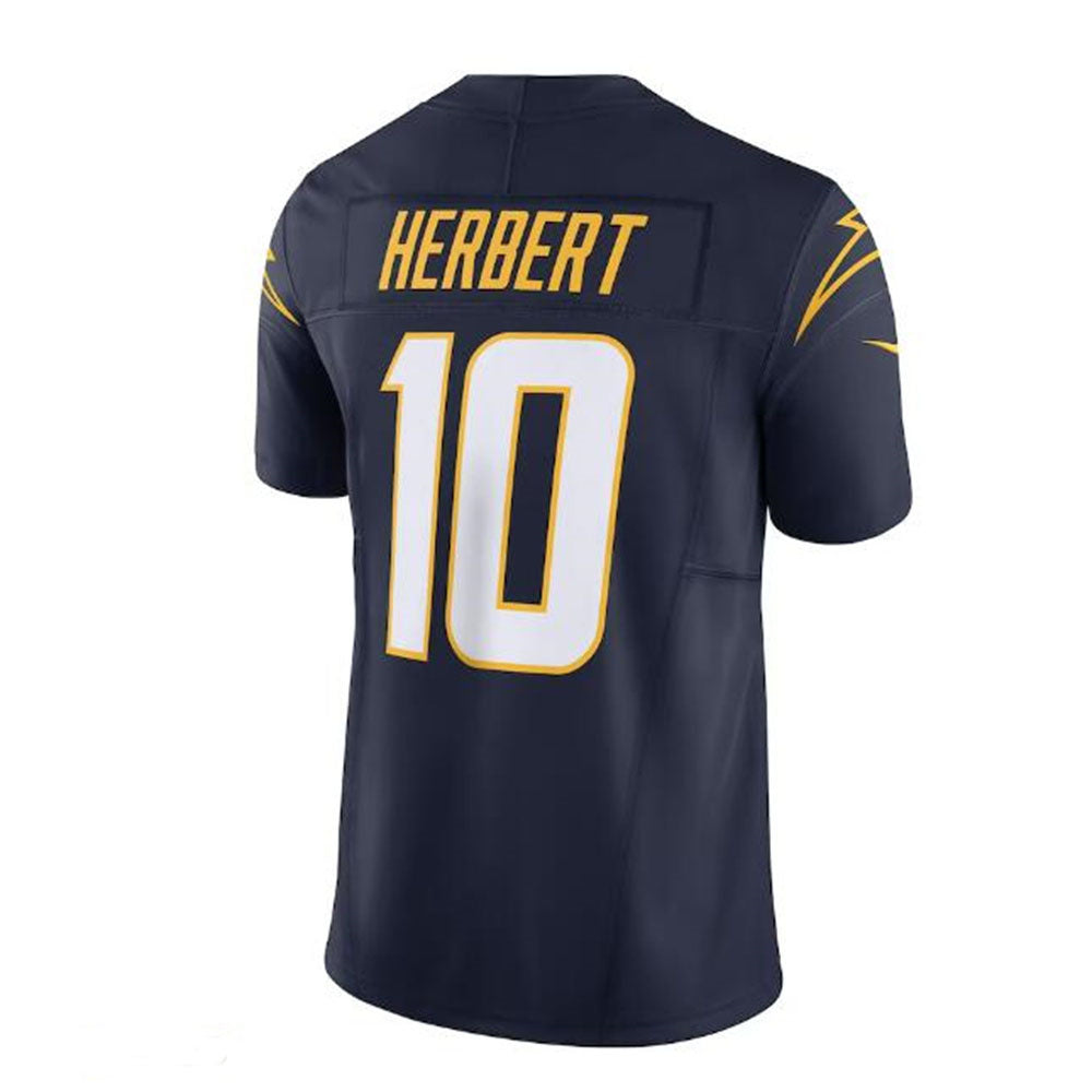 LA.Chargers #10 Justin Herbert Vapor F.U.S.E. Limited Jersey - Navy Stitched American Football Jerseys - Main View