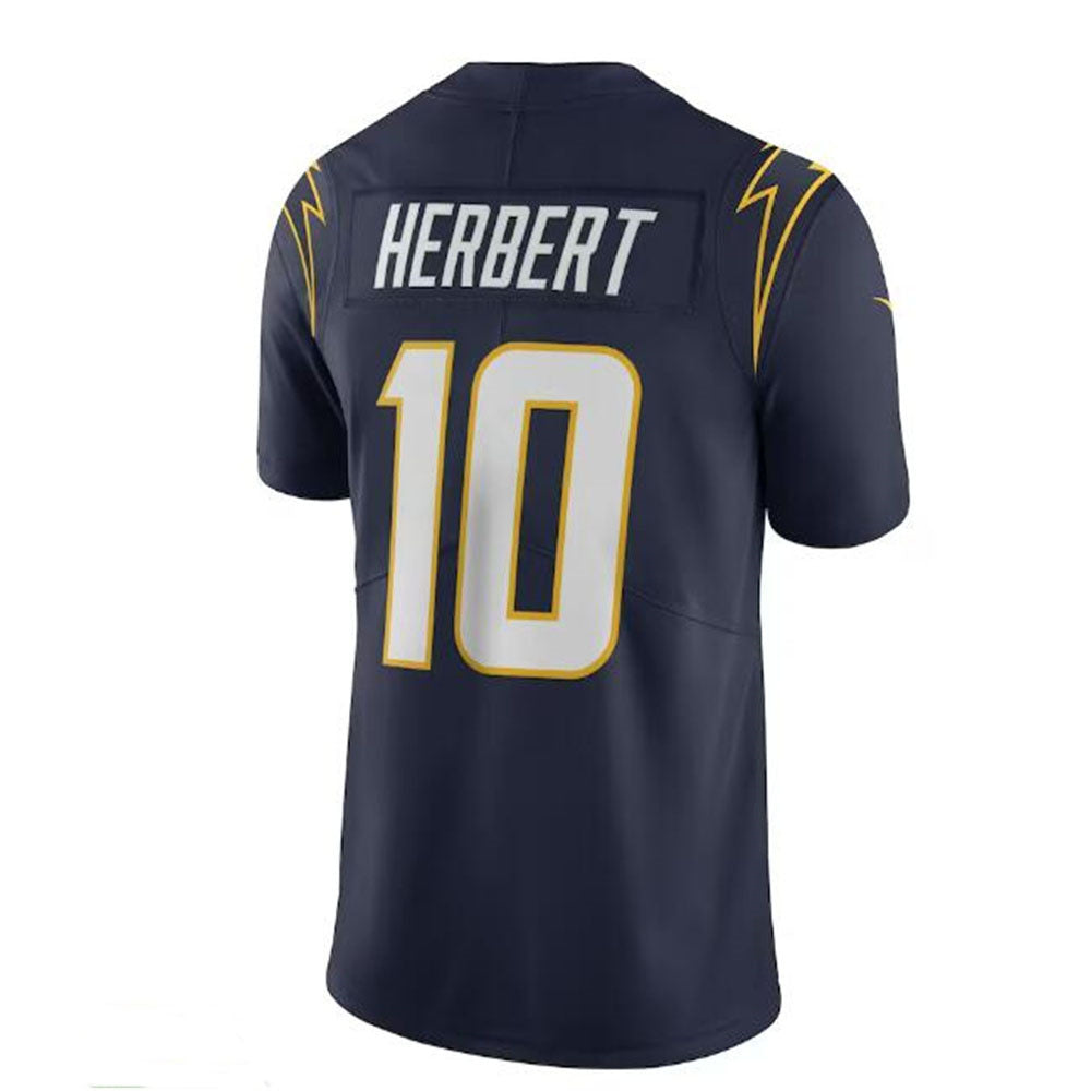 LA.Chargers #10 Justin Herbert Vapor Limited Jersey - Navy Stitched American Football Jerseys - Main View