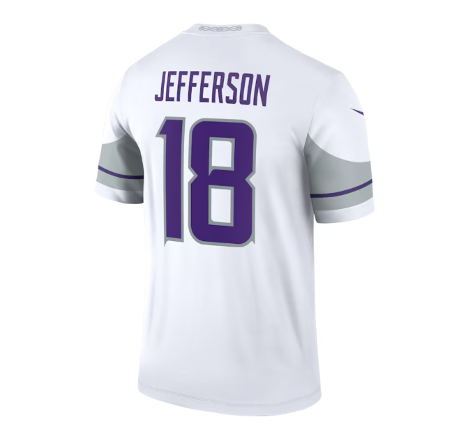 MN.Vikings #18 Justin Jefferson Alternate Legend Player Jersey - White American Football Jerseys - Main View