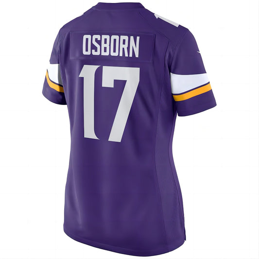 MN.Vikings #17 K.J. Osborn Game Jersey Purple Stitched American Football Jerseys - Main View