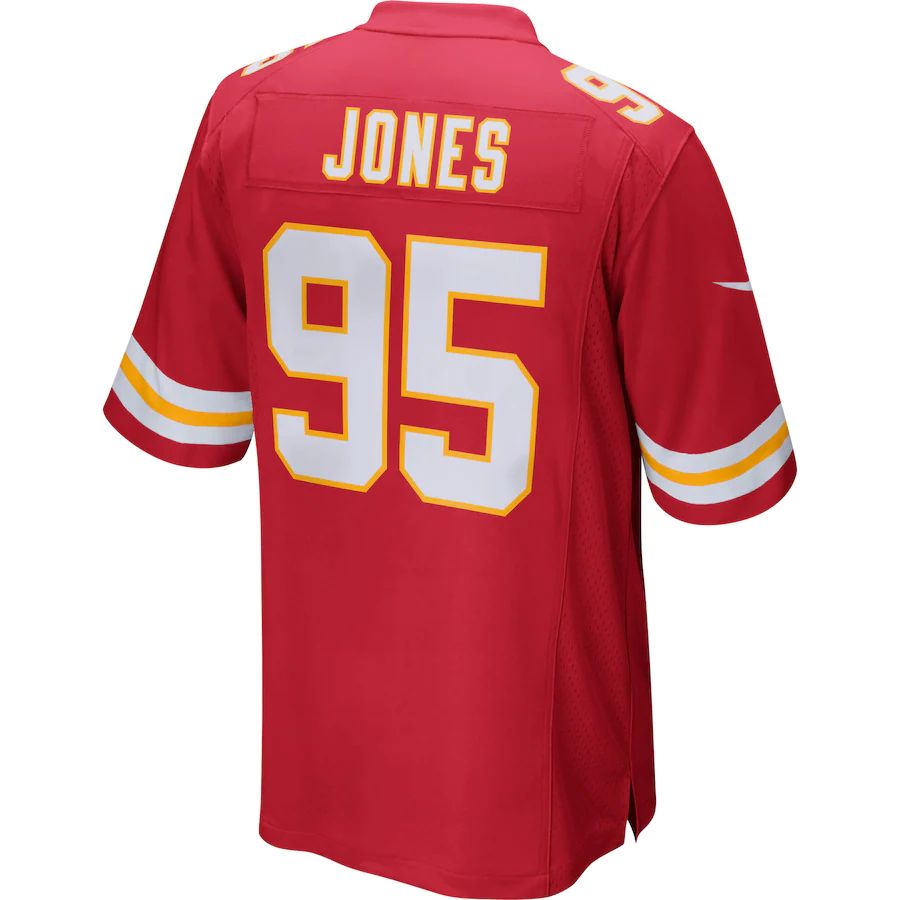 KC.Chiefs #95 Chris Jones Red Player Game Jersey Stitched American Football Jerseys - Main View