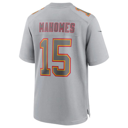 KC.Chiefs #15 Patrick Mahomes Gray Atmosphere Fashion Game Jersey Stitched American Football Jerseys view 2