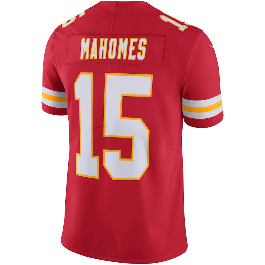 KC.Chiefs #15 Patrick Mahomes Red Vapor Untouchable Limited Jersey Stitched American Football Jerseys - Main View