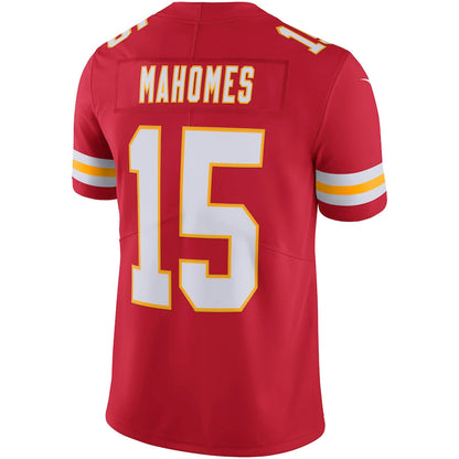 KC.Chiefs #15 Patrick Mahomes Red Vapor Untouchable Limited Jersey Stitched American Football Jerseys - Main View