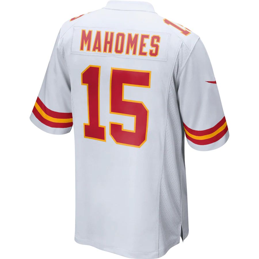 KC.Chiefs #15 Patrick Mahomes White Game Jersey Stitched American Football Jerseys - Main View