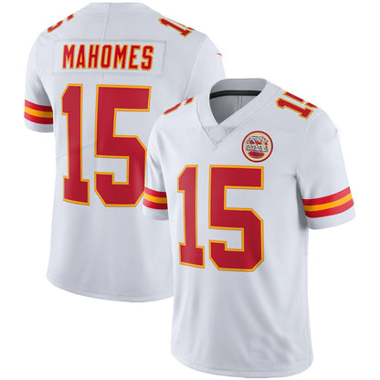 KC.Chiefs #15 Patrick Mahomes White Vapor Limited Jersey Stitched American Football Jerseys - Main View