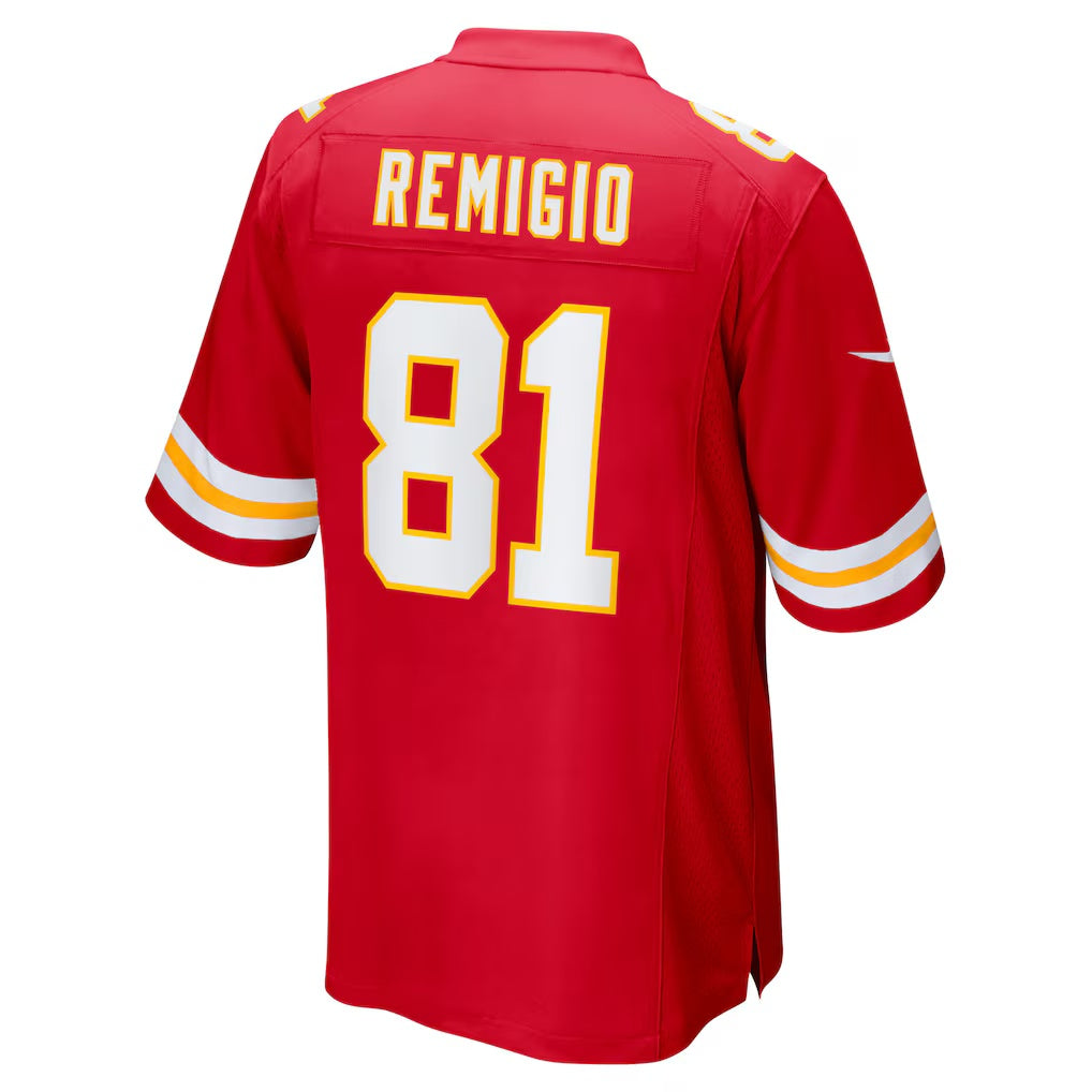 KC.Chiefs #81 ikko Remigio Red Team Game Stitched American Football Jerseys - Main View