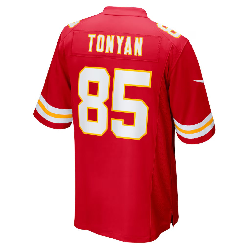 KC.Chiefs #85 Robert Tonyan Red Team Game Stitched American Football Jerseys - Main View