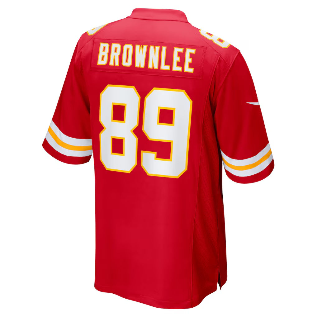 KC.Chiefs #89 Jason Brownlee Red Team Game Stitched American Football Jerseys - Main View