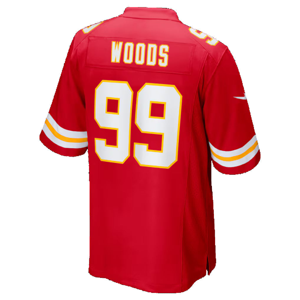KC.Chiefs #99 Peter Woods Red 2026 Draft First Round Pick No. 29 Team Game Stitched American Football Jerseys - Main View