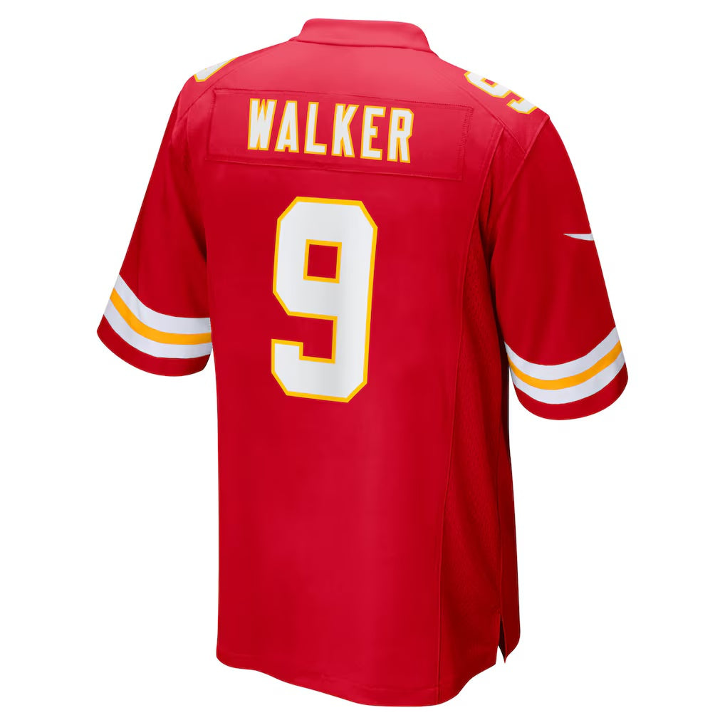 KC.Chiefs #9 Kenneth Walker III Red Game Stitched American Football Jerseys - Main View