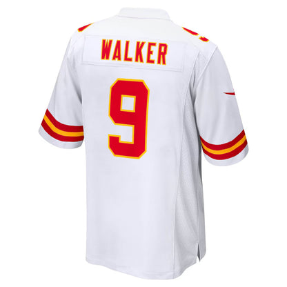 KC.Chiefs #9 Kenneth Walker III White Game Stitched American Football Jerseys - Main View