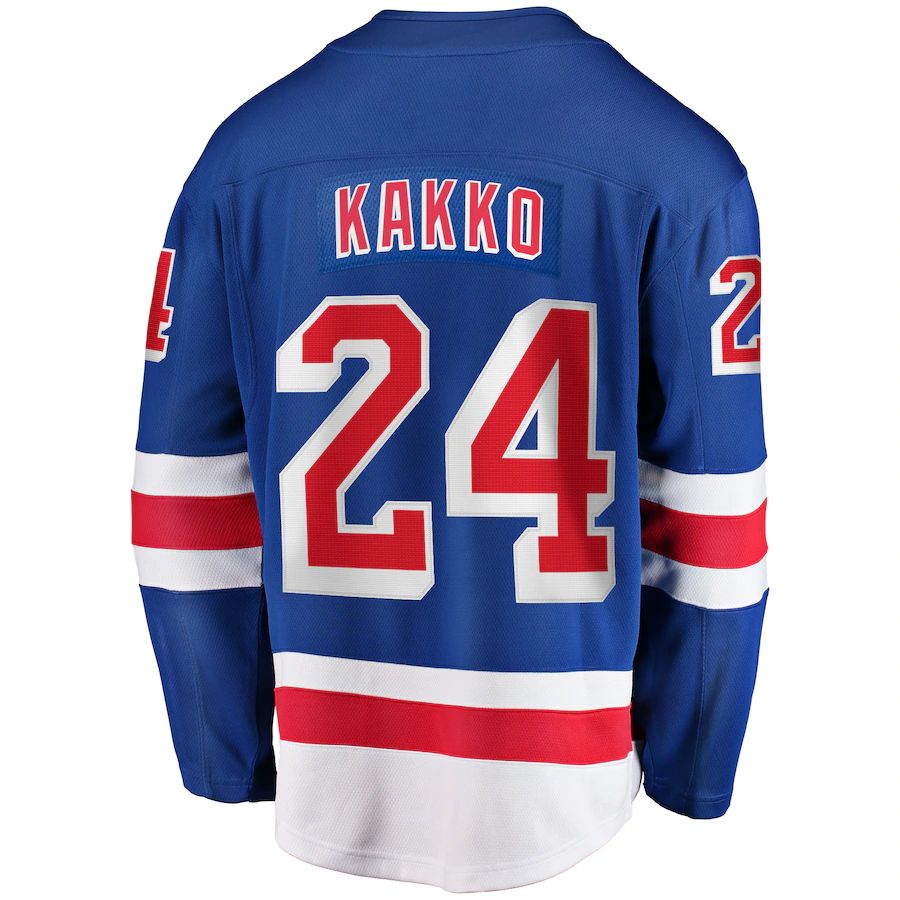 NY.Rangers #24 Kaapo Kakko Fanatics Branded Home Premier Breakaway Player Jersey Blue Stitched American Hockey Jerseys - Main View
