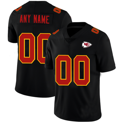 Custom KC.Chiefs Football Jerseys Black American Stitched Name And Number Size S to 6XL Christmas Birthday Gift - Main View