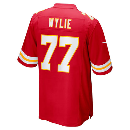 KC.Chiefs #77 Andrew Wylie Red Game Jersey Stitched American Football Jerseys - Main View