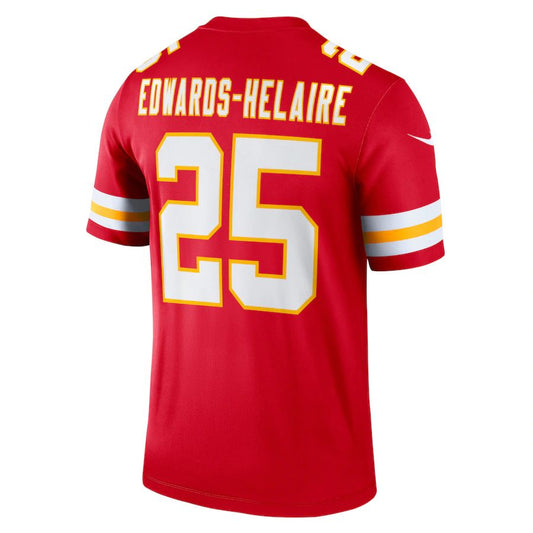 KC.Chiefs #25 Clyde Edwards-Helaire Red Legend Jersey Stitched American Football Jerseys - Main View