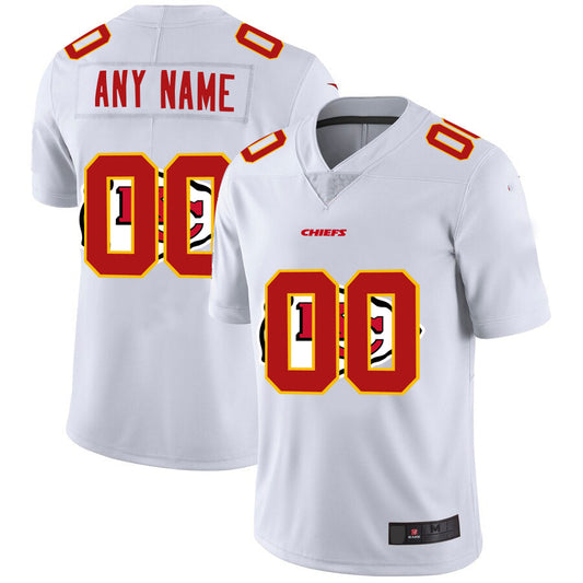 Custom KC.Chiefs White Team Big Logo Vapor Untouchable Limited Jersey American Stitched Jersey Football Jerseys - Main View