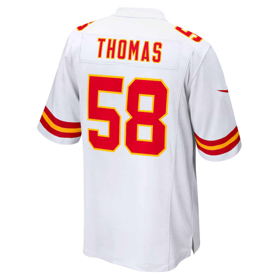 KC.Chiefs #58 Derrick Thomas White Retired Player Game Jersey Stitched American Football Jerseys - Main View
