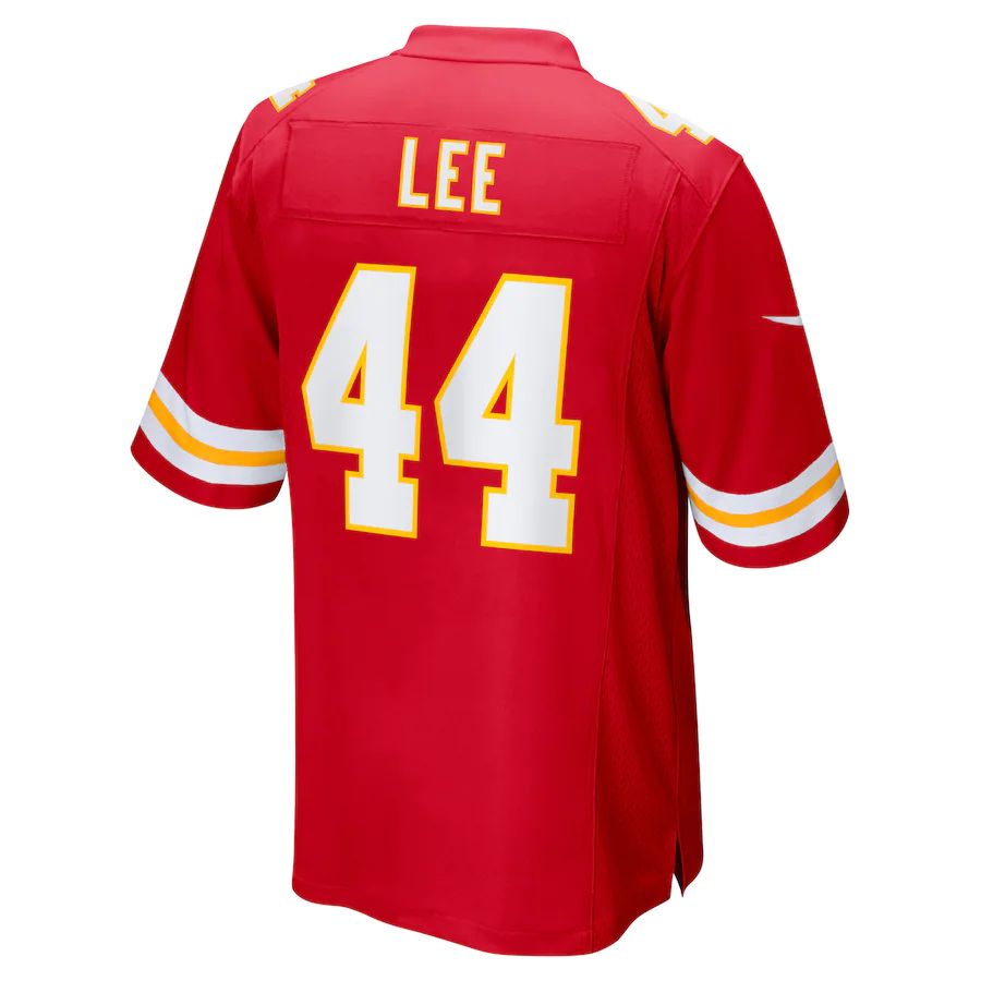 KC.Chiefs #44 Elijah Lee Red Game Player Jersey Stitched American Football Jerseys - Main View