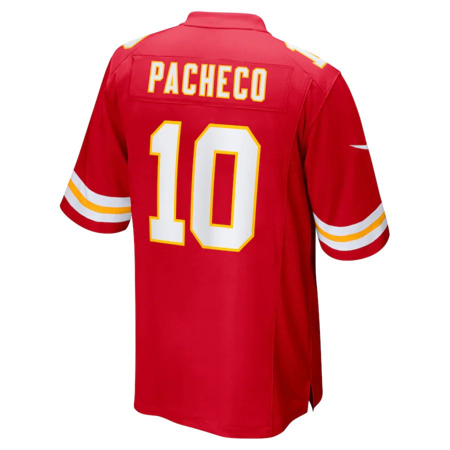 KC.Chiefs #10 Isiah Pacheco Red Game Player Jersey Stitched American Football Jerseys - Main View