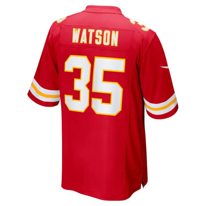 KC.Chiefs #35 Jaylen Watson Red Game Player Jersey Stitched American Football Jerseys - Main View