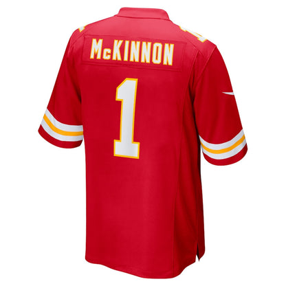 KC.Chiefs #1 Jerick McKinnon Red Game Player Jersey Stitched American Football Jerseys - Main View