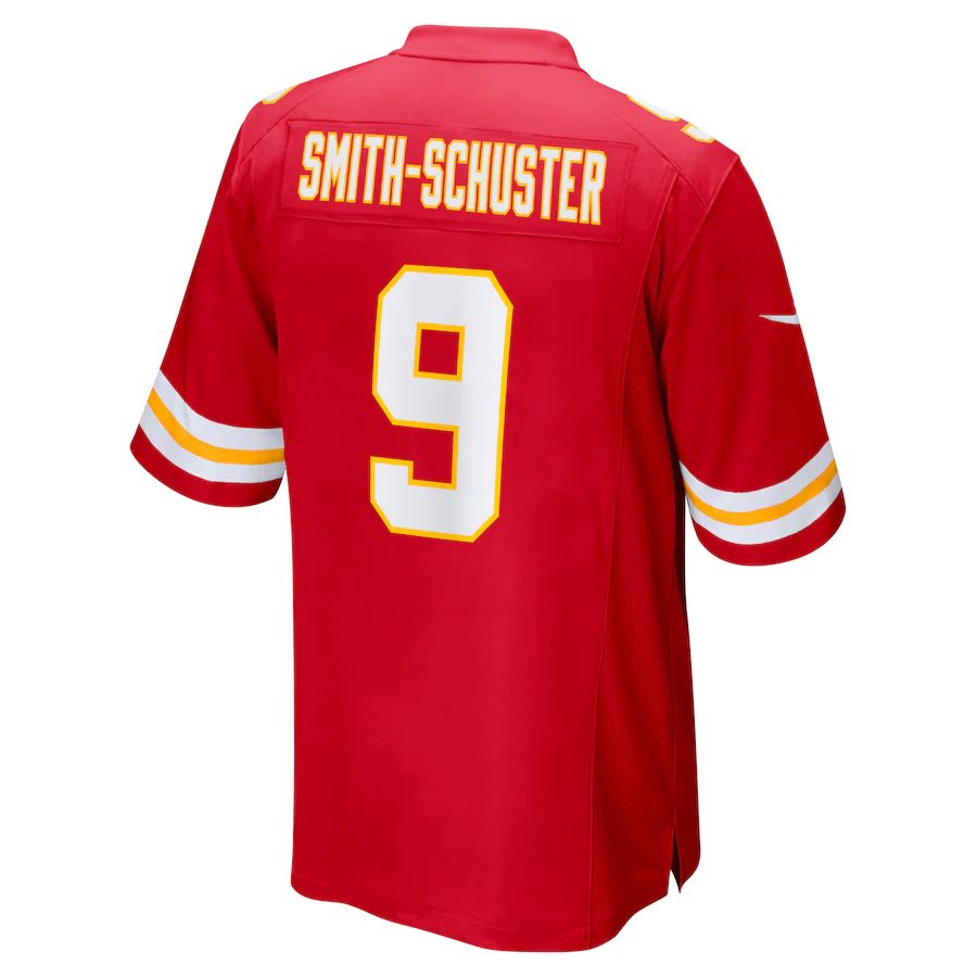 KC.Chiefs #9 JuJu Smith-Schuster Red Game Jersey Stitched American Football Jerseys - Main View