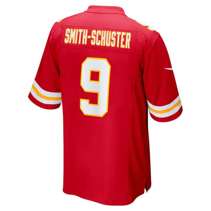 KC.Chiefs #9 JuJu Smith-Schuster Red Game Jersey Stitched American Football Jerseys - Main View