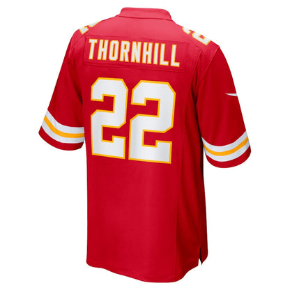KC.Chiefs #22 Juan Thornhill Red Game Jersey Stitched American Football Jerseys - Main View