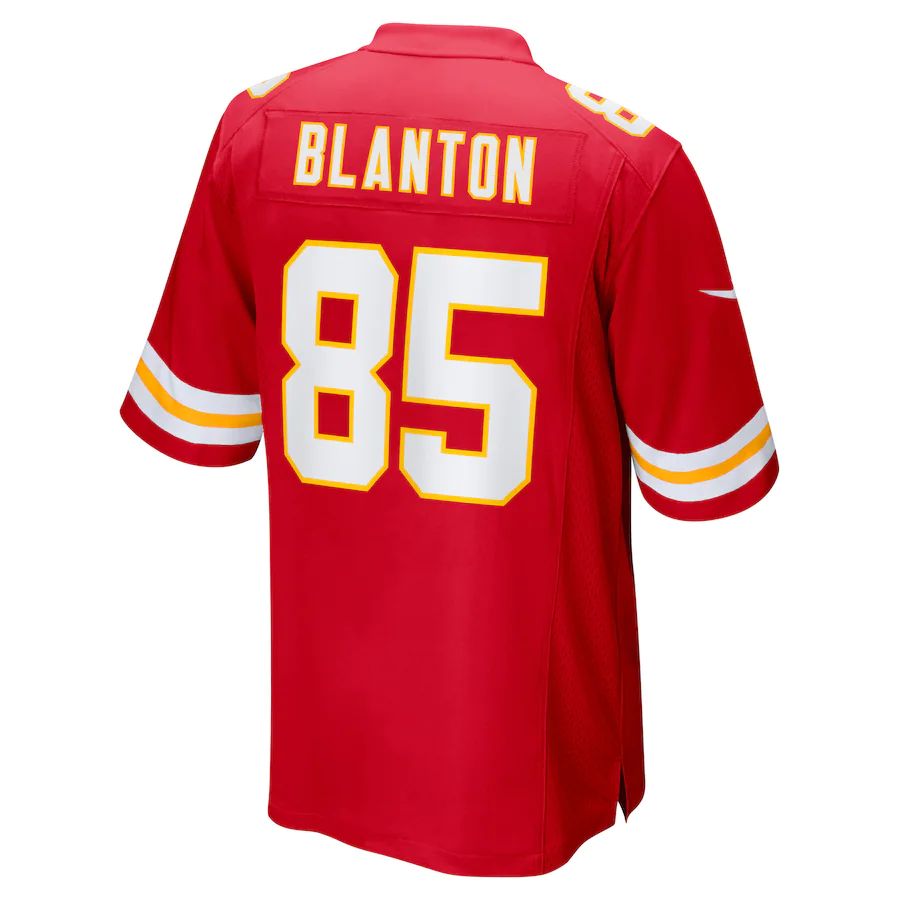 KC.Chiefs #85 Kendall Blanton Red Game Player Jersey Stitched American Football Jerseys - Main View