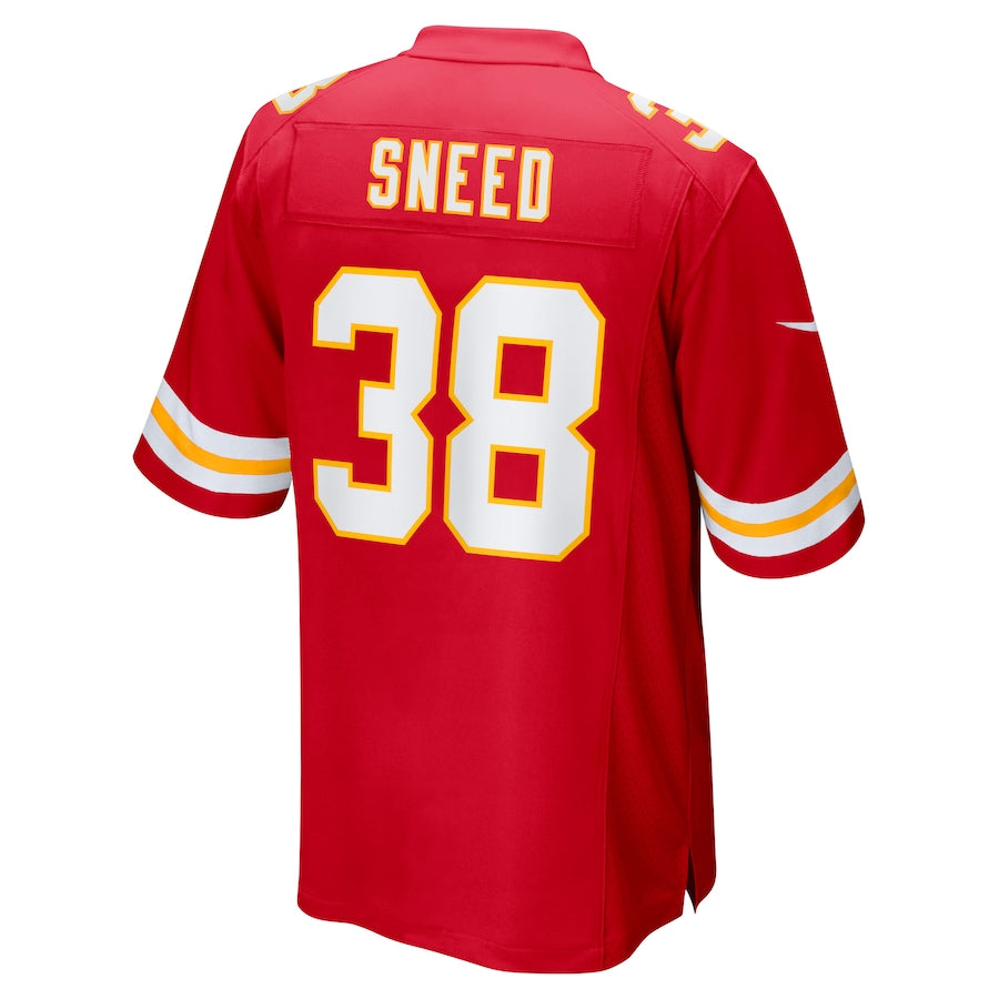 KC.Chiefs #38 L'Jarius Sneed Red Game Jersey Stitched American Football Jerseys - Main View