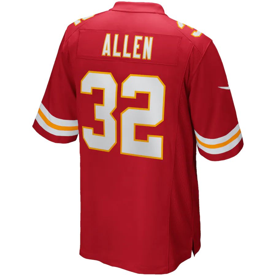 KC.Chiefs #32 Marcus Allen Red Game Retired Player Jersey Stitched American Football Jerseys - Main View