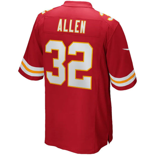 KC.Chiefs #32 Marcus Allen Red Game Retired Player Jersey Stitched American Football Jerseys - Main View