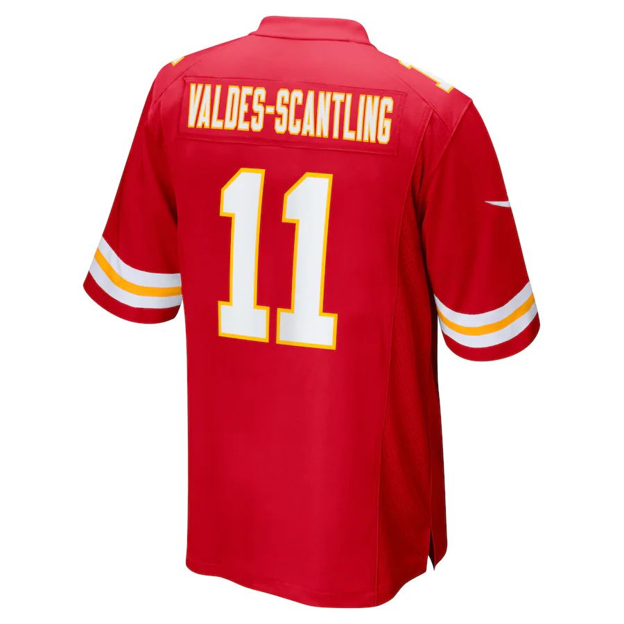 KC.Chiefs #11 Marquez Valdes-Scantling Red Game Jersey Stitched American Football Jerseys - Main View