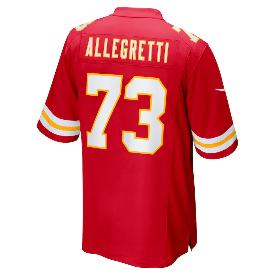KC.Chiefs #73 Nick Allegretti Red Game Jersey Stitched American Football Jerseys - Main View