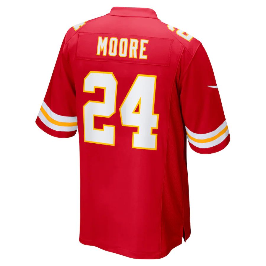 KC.Chiefs #24 Skyy Moore Red Game Player Jersey Stitched American Football Jerseys - Main View