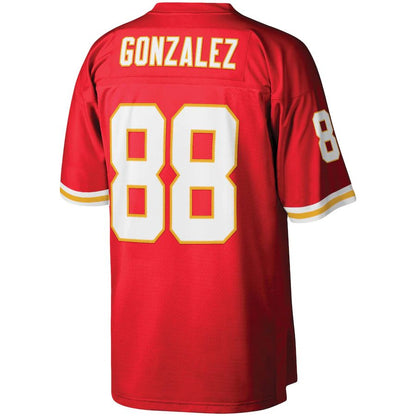 KC.Chiefs #88 Tony Gonzalez Mitchell & Ness Red 2004 Legacy Replica Jersey Stitched American Football Jerseys - Main View