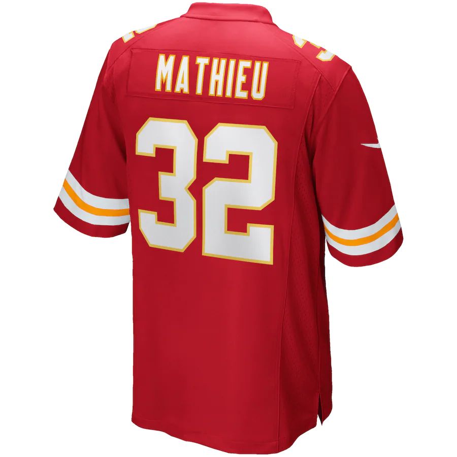 KC.Chiefs #32 Tyrann Mathieu Red Game Player Jersey Stitched American Football Jerseys - Main View