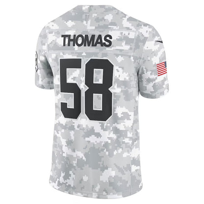 KC.Chiefs #58 Derrick Thomas Arctic Camo 2024 Salute to Service Limited Stitched American Football Jerseys - Main View