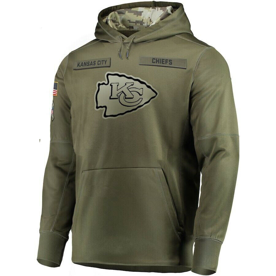KC.Chiefs 2024 Salute To Service Club Pullover Hoodie Cheap sale Birthday and Christmas gifts Stitched American Football Jerseys - Main View