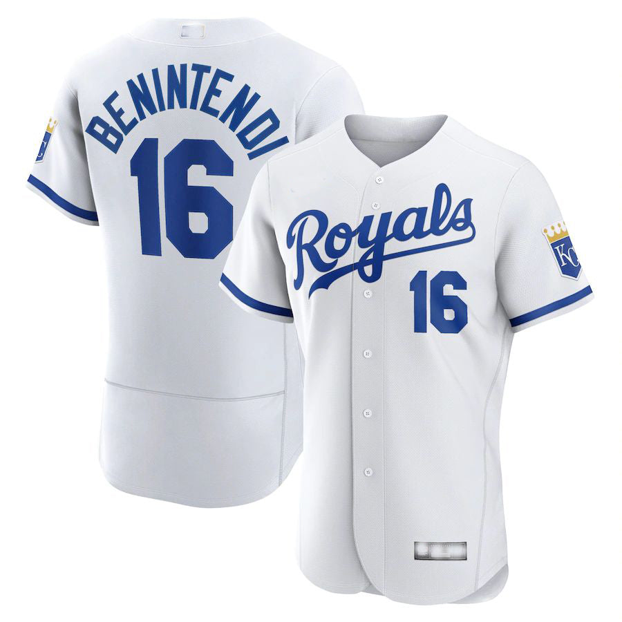 Kansas City Royals #16 Andrew Benintendi White 2022 Home Authentic Player Jersey Baseball Jerseys - Main View