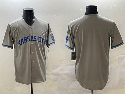 Kansas City Royals Blank Gray 2024 Away Limited Stitched Baseball Jersey - Main View